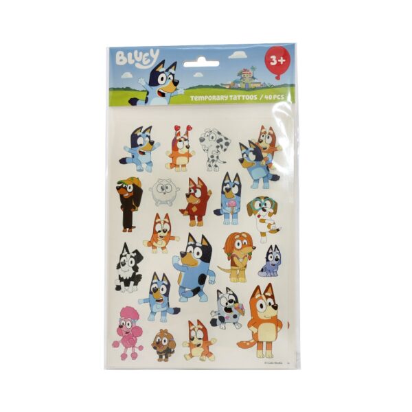 Временни детски татуировки Bluey, 40 броя