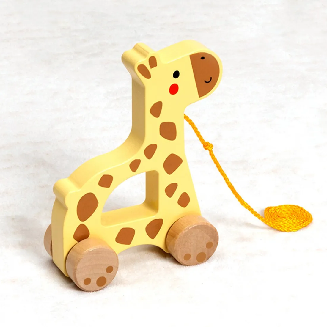 Дървено жирафче за дърпане Tooky Toy TJ009A - Image 3