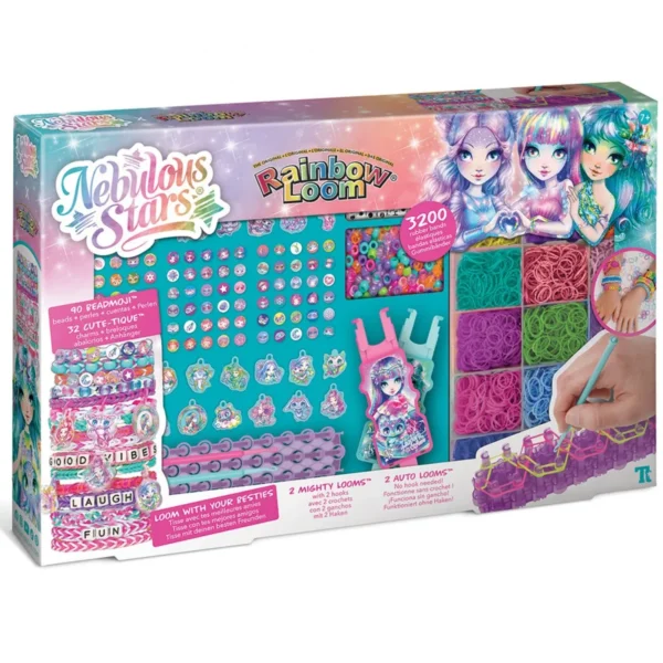Гривни Nebulous Stars Rainbow Loom „Приятелки завинаги“