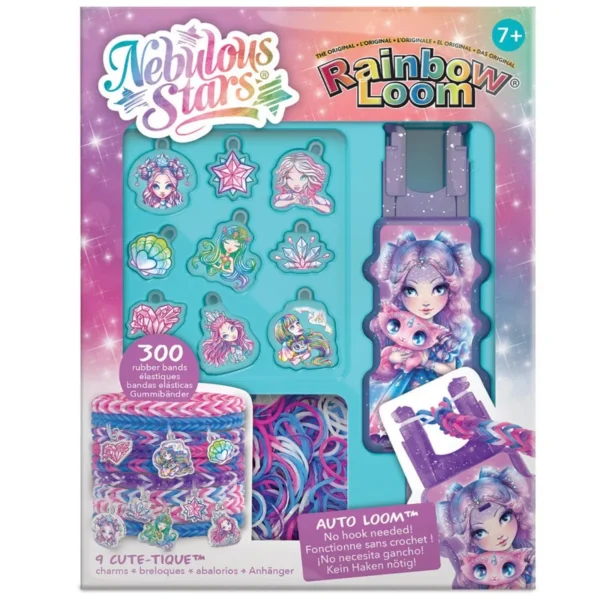 Гривни с 300 ластика и 9 талисмана Nebulous Stars Rainbow Loom
