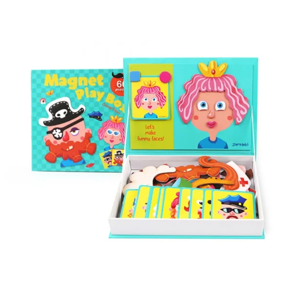 Магнитна книга Jarmelo „Забавни лица“