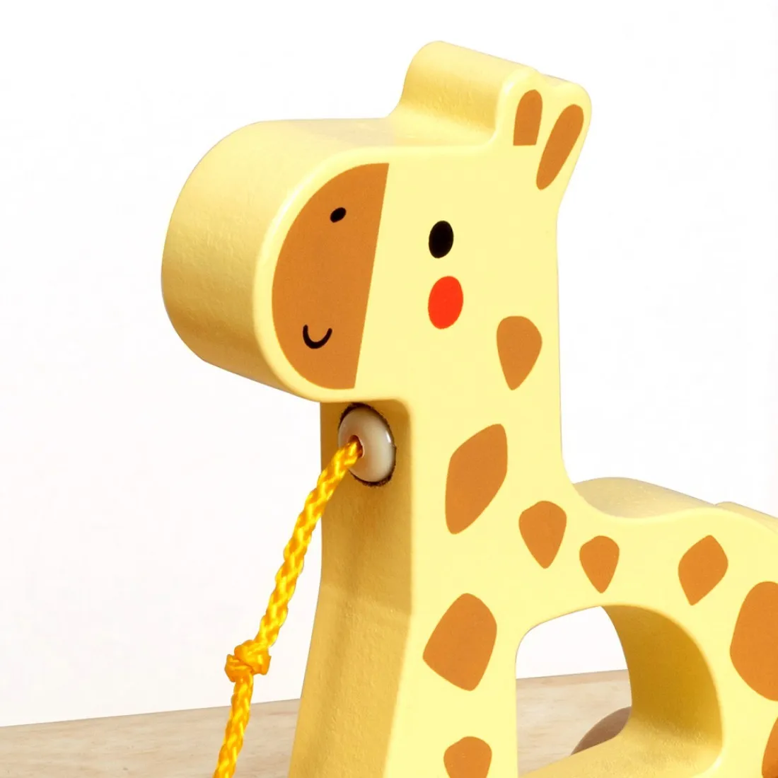 Дървено жирафче за дърпане Tooky Toy TJ009A - Image 2