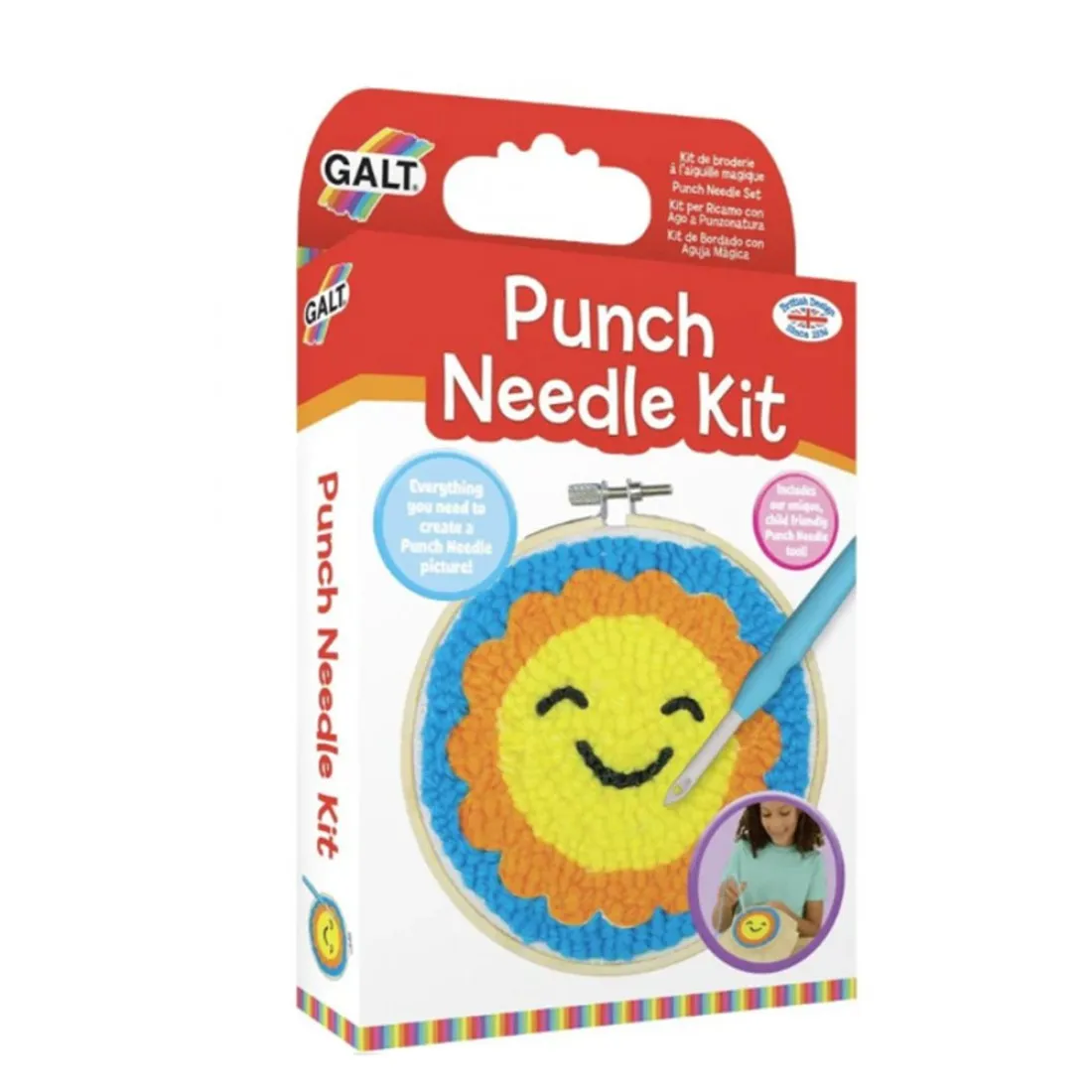 Комплект за бродиране Galt Punch Needle „Слънце“