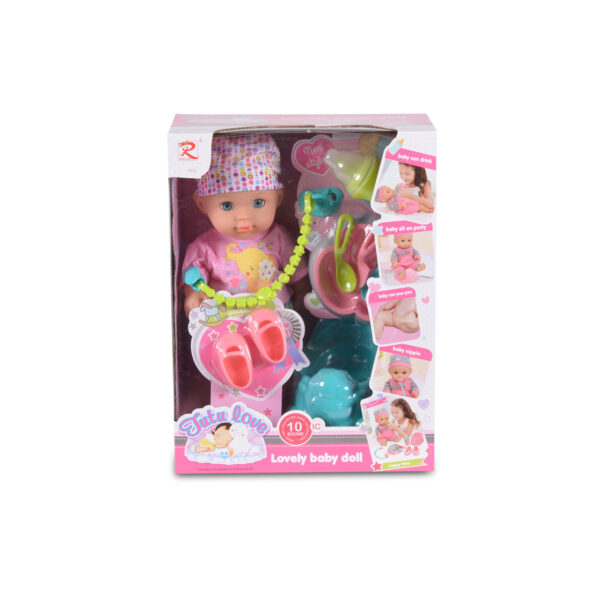 Пишкаща музикална кукла Tutu Love 8653, 36 см с аксесоари