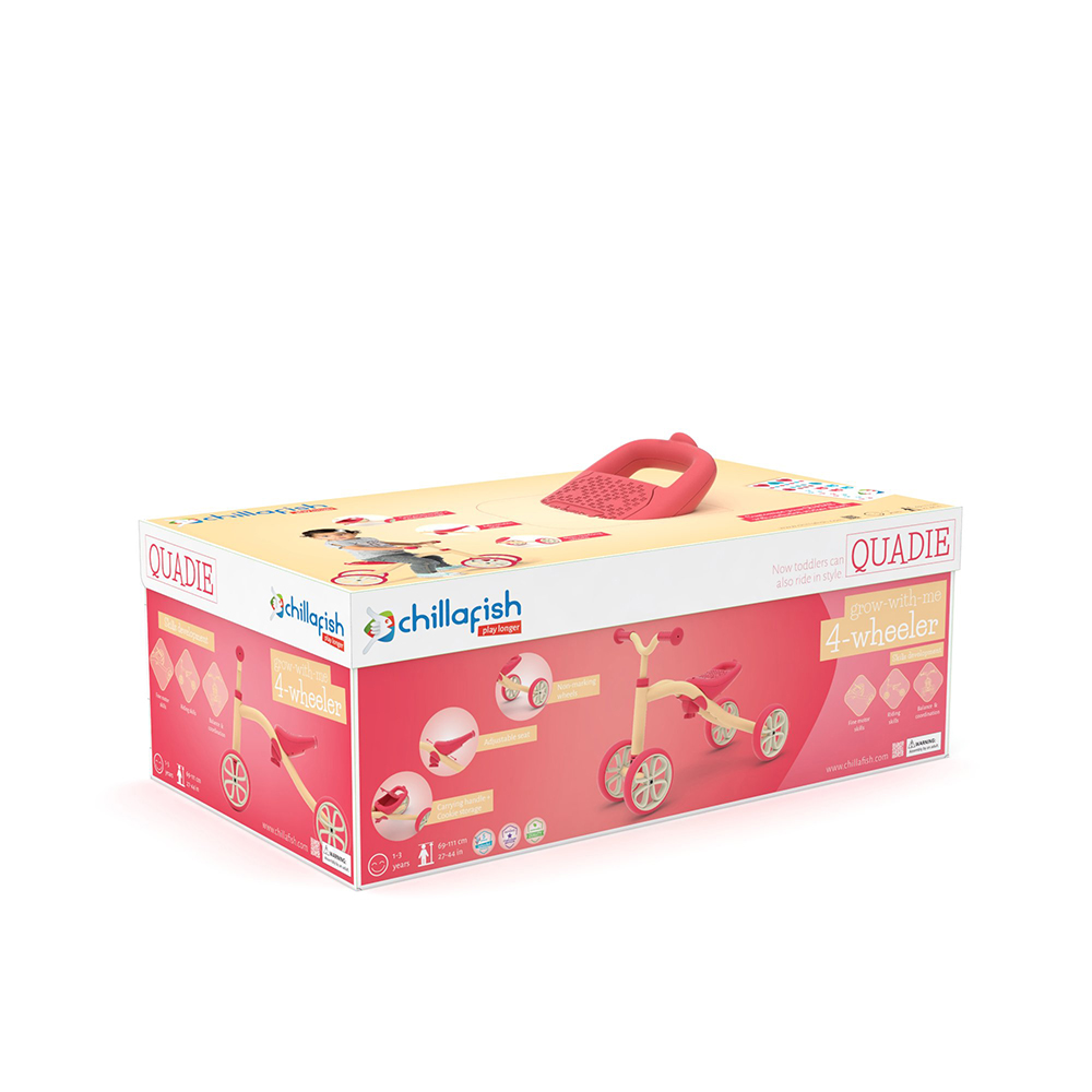 Chillafish Quadie ride-on Peach за деца 1–3 г. - Image 6